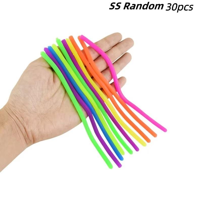 10PCS Noodle Pack Stretchy Strings Fidget Toys Silent Fidget Toys Relieve Stress Adult Anxiety Stress Autistic ADD ADHD Autism