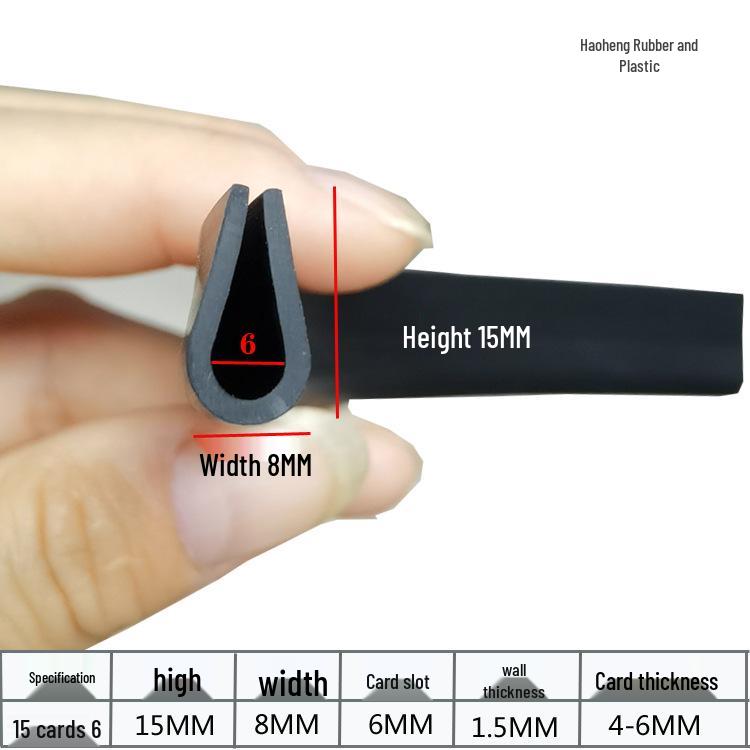 U-Shaped Rubber Anti-Collision and Edge Trim Sealing Strip