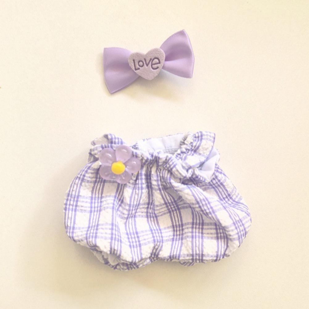 

Для 17см куклы Лабубу Одежда Модная одежда Комбинезон Комбинезон Одежда для куклы Подходящий цвет Заколка Аксессуары для кукол Милое украшение Маленькая одежда 02