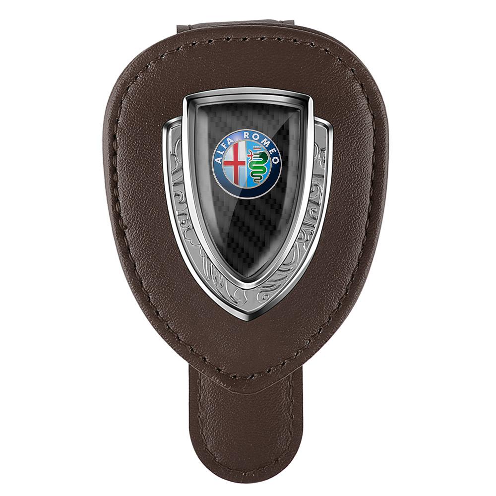 Car Sun Visor Eyeglass Clip Sunglasses Organizer Card Holder For Alfa Romeo Giulietta 159 147 156 Mito Giulia Valve Accessories