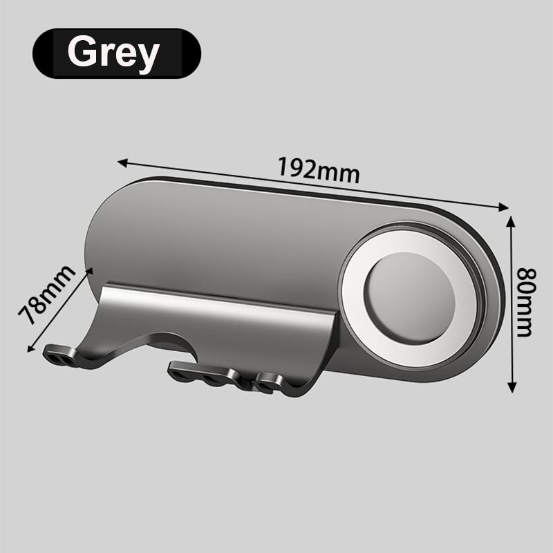 White Magnetic Holder For Hair Dryer Nozzles - Drill-Free Plastic Mount Universal Fit For Dysonleihen Bathroom Accessories