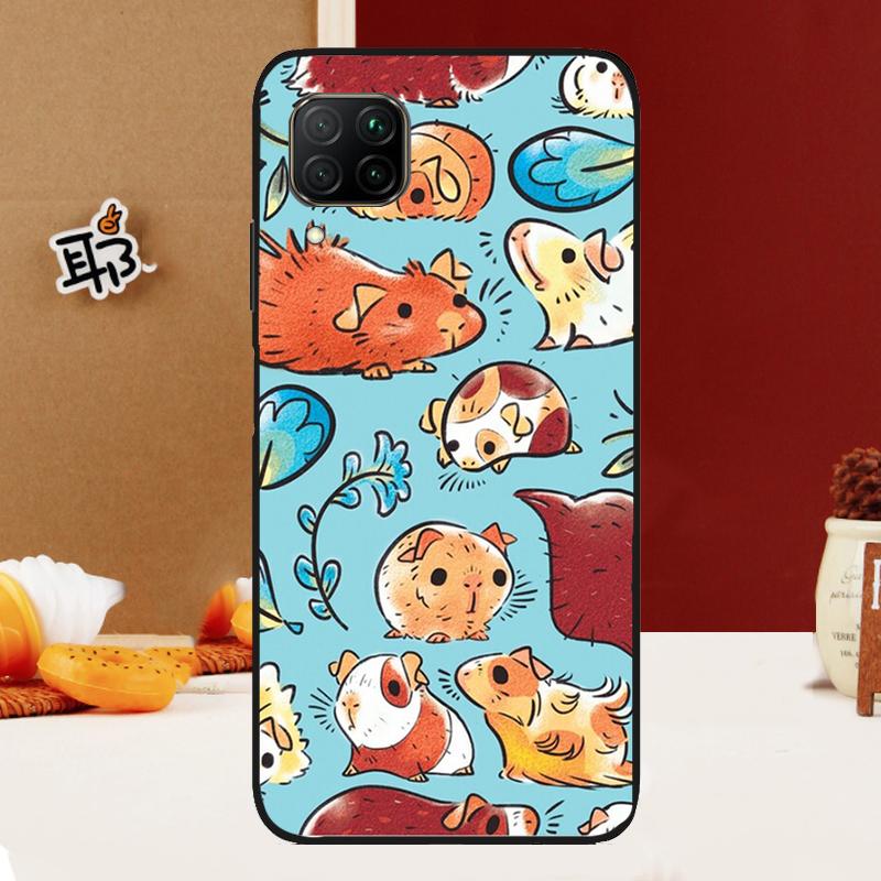 Cartoon Guinea Pig Case For Huawei P30 Lite P40 P20 Nova 11 Pro 3i 8i 11i 9 10 SE 5T Y60 Y61 Y70 Y90 Y91 Cover