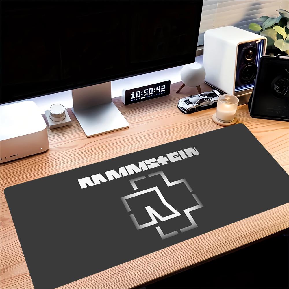 Rammstein Heavy Metal Music Large Gaming Mouse Pad Nonslip Rubber Base Waterproof Desk Mat For Office Pc Laptop