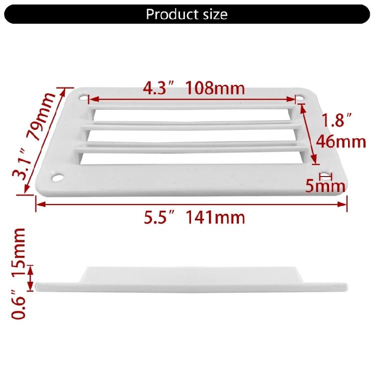 Efficient Boat Exhaust Fan Nylon Marine Vent Fan Portable Ventilation Solution Nylon Air Circulation Simple Installation