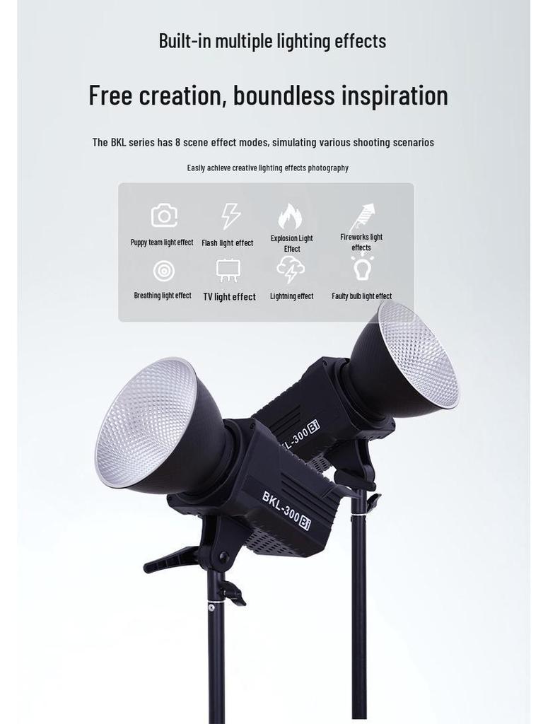 BKL300W Live Broadcast Fill & Beauty Soft Light for Photography