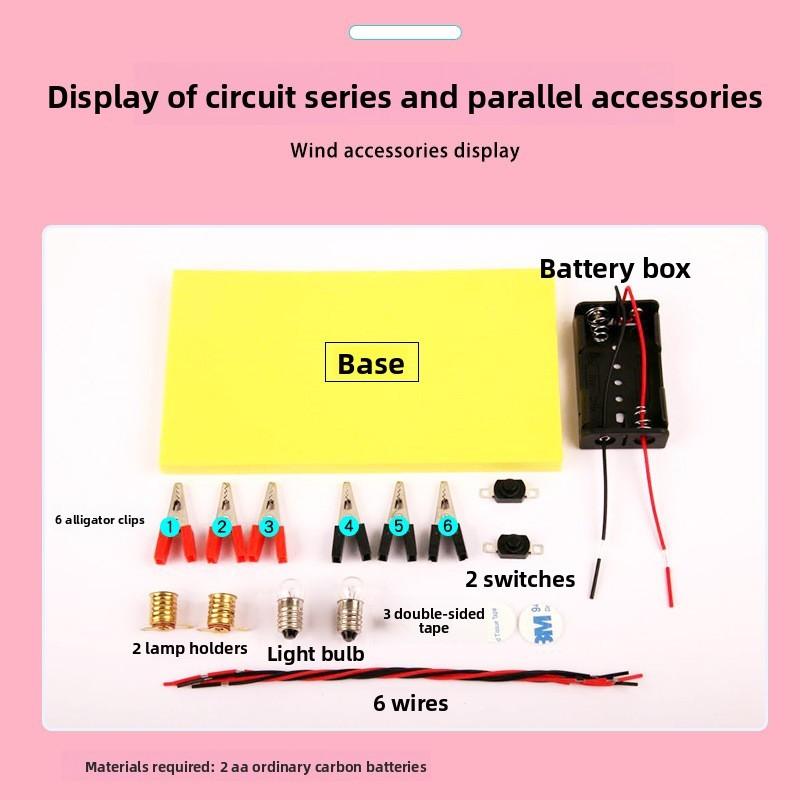 Physics Science Experiment Kit With Electrical Circuit Components For Kids Diy Learning