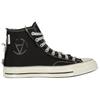 Slam Jam x Converse Chuck 70 High Punk Rock Unisex Sneakers Black Silver Egret 172319C