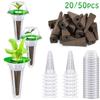 20/50Pcs Hydroponic Soils Planter Grow Baskets Soilless Seed Grow Nursery Pot Starter Hydroponic Soils Seedling Tray Pods Kits