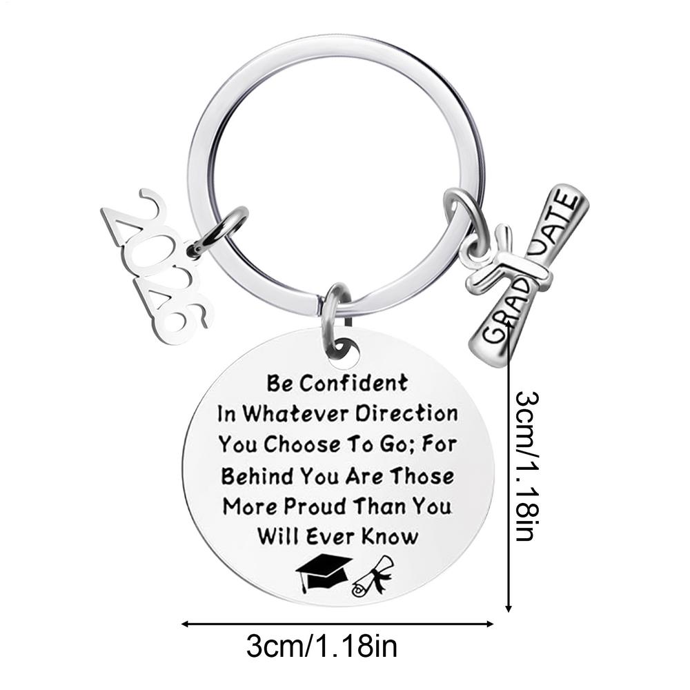 Graduation Keychain 2026 Graduate Bag Pendant Keepsake High School Graduation Keyring for College University Student Son