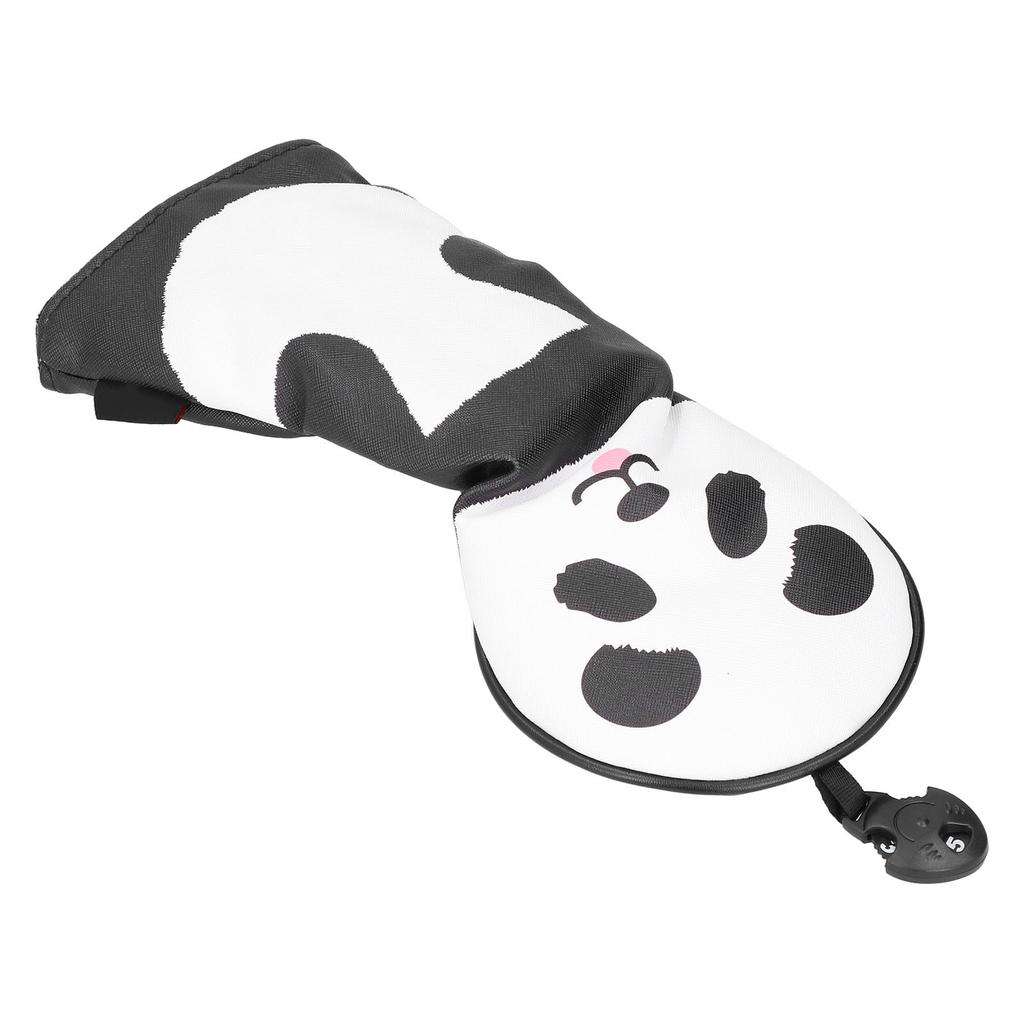 PU Leather Golf Wood Head Covers Waterproof Cartoon Thicken Plush No.5  Golf Club Headcover