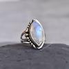 Natural Rainbow moonstone ring , Moonstone statement ring , Handmade sterling silver ring , one of a kind moonstone jewelry , Gift for her