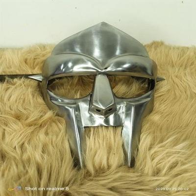 Μάσκα MF Doom Medieval Gladiator Steel Leather Face Mask Halloween Costume Μάσκα