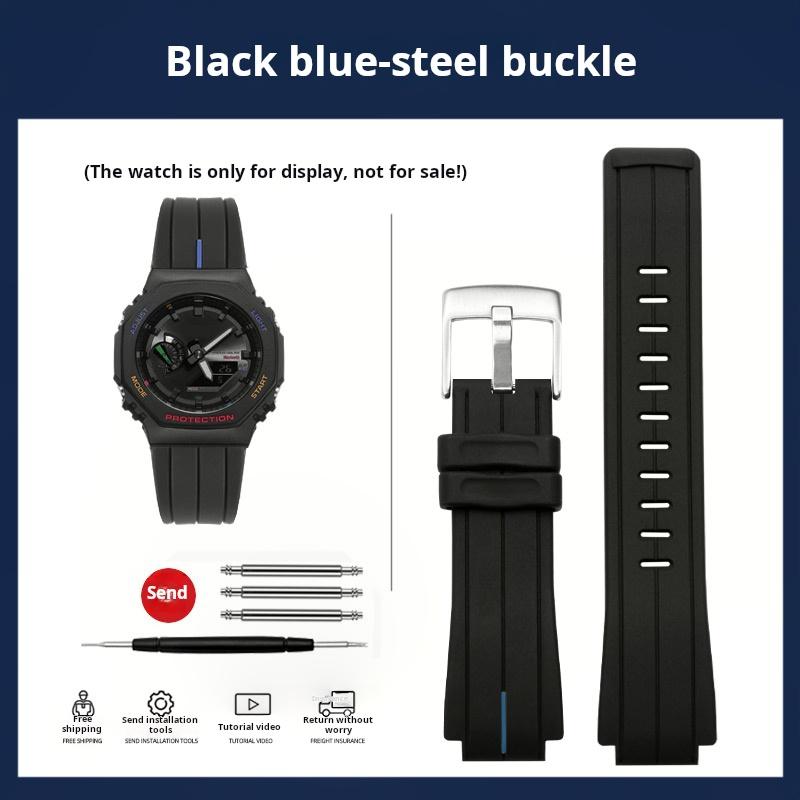 Pulseira de Silicone Para Casio G-SHOCK GA-2100 Pulseira de Silicone GA2100 GA2110 GA-B2100 DW5600 GM5600 Modificado masculino borracha Pulseira de Relógio