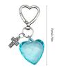 Elegant Heart Keychain Pendant Key Charm Keyring for Everyday Use and Travel