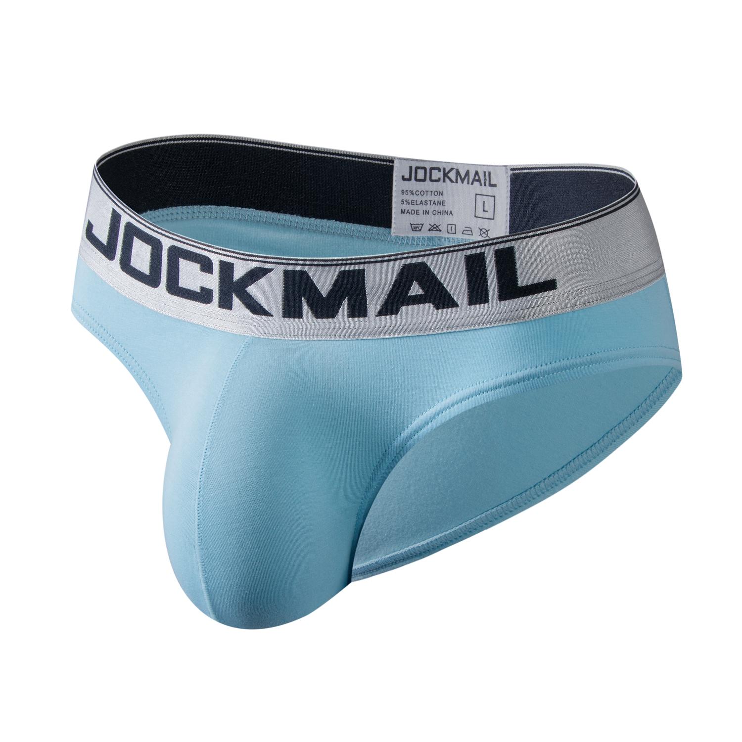 

Трусы JOCKMAIL с низкой талией, модное хлопковое дышащее мужское нижнее белье для спорта и отдыха XL небесно-голубой