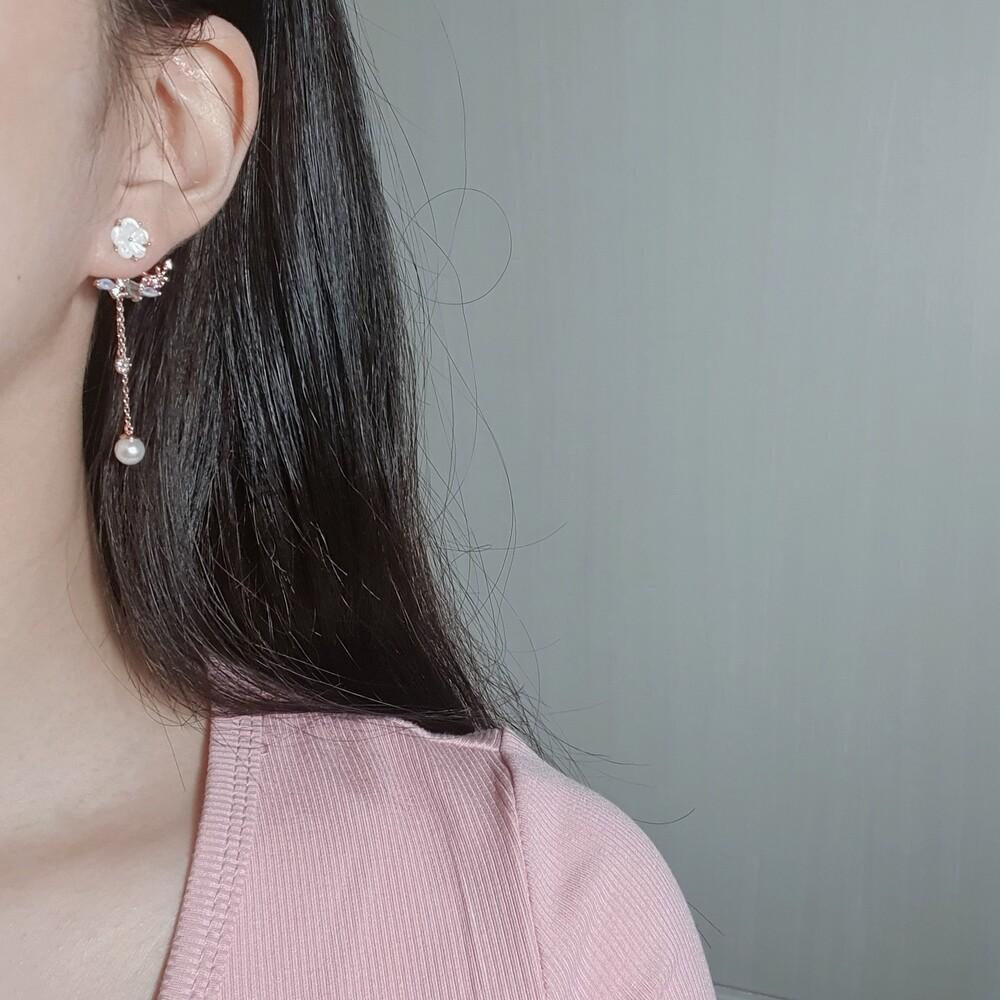 

[Aimelbie] Дуговые кривые белого цветка и драгоценного камня