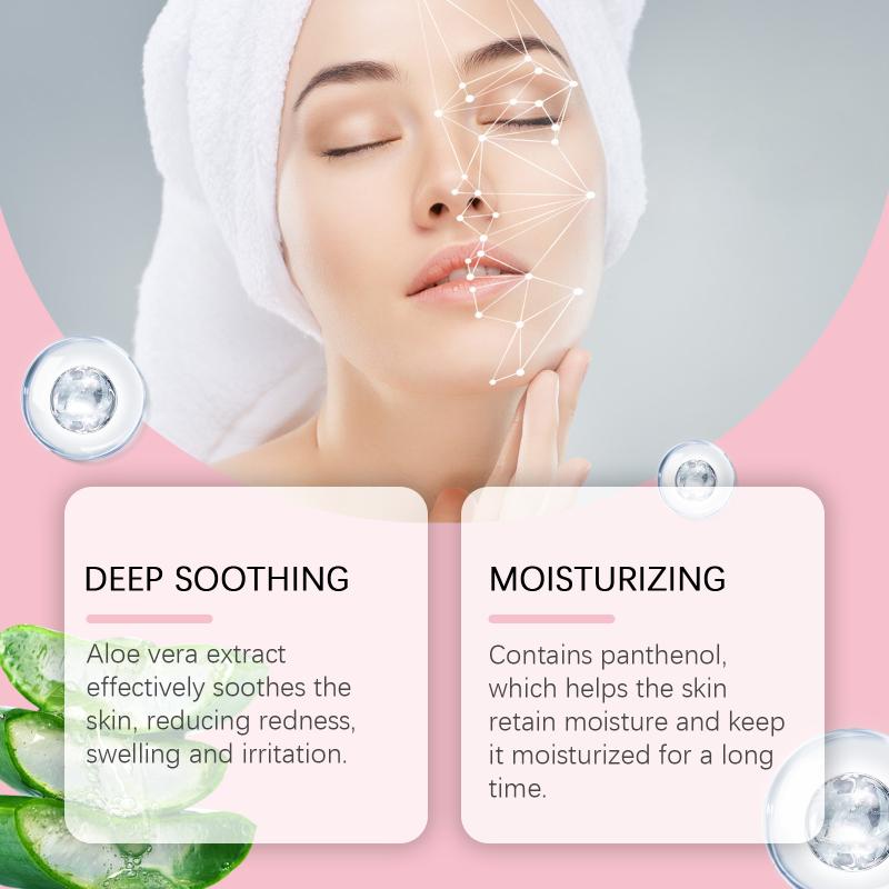 Facial Toner Serum Cleanser Set for Sensitive Skin Soothes Redness Hydrates Repairs Brightening Aloe Formula for Daily Skincare