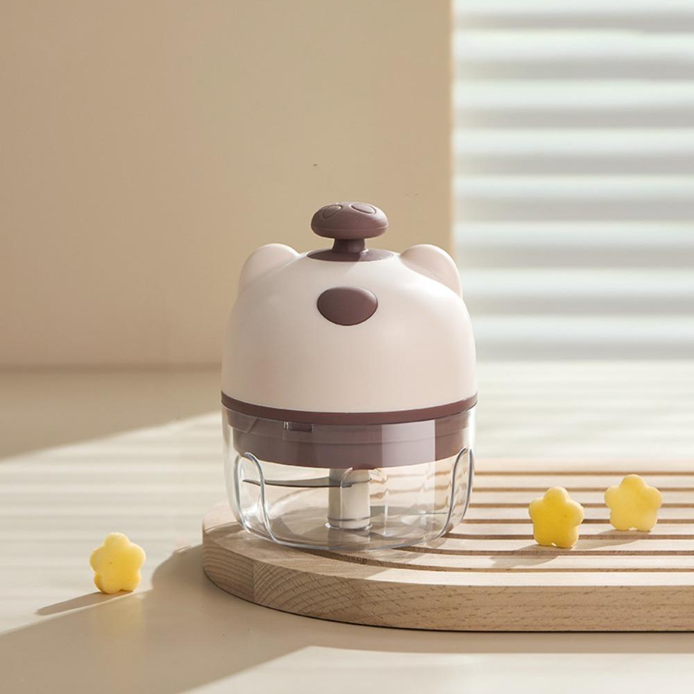 Durable Mini Garlic Mincer Rechargeable Food Processor Garlic Masher Machine  Restaurant