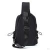 Backpack USB Charging Port Anti Men's Chest Bag Casual Shoulder Daypack Black
