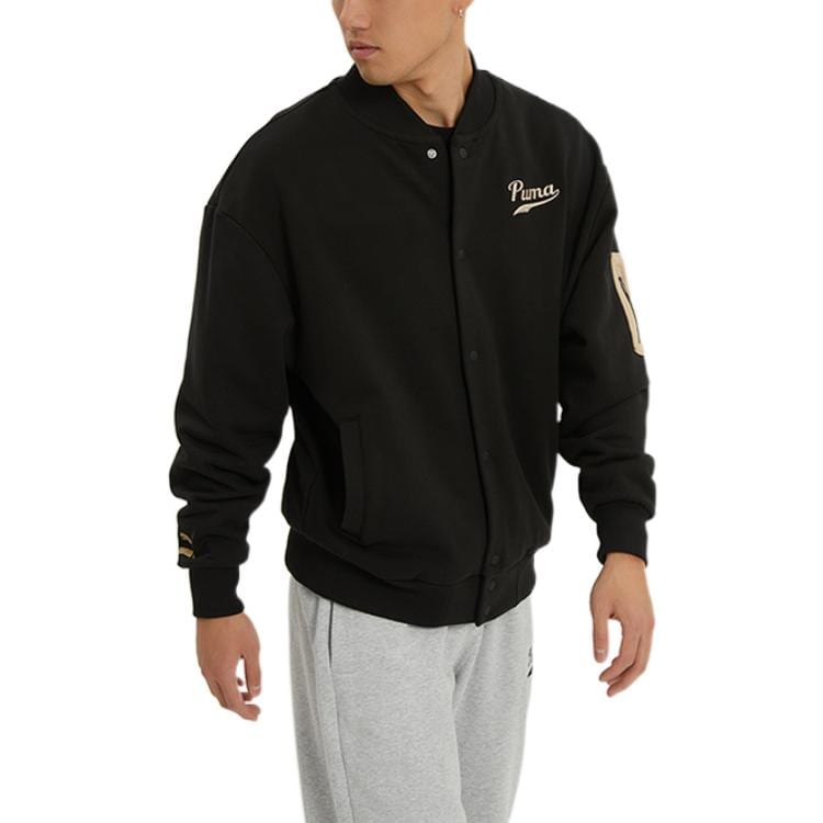 PUMA Jackets Men's Black Stand Collar Moderate Other 536788-01