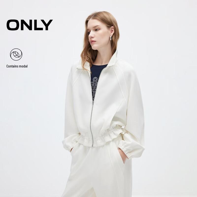 ONLY 2026 Summer Modal Blend Raglan Stand Collar Jacket M