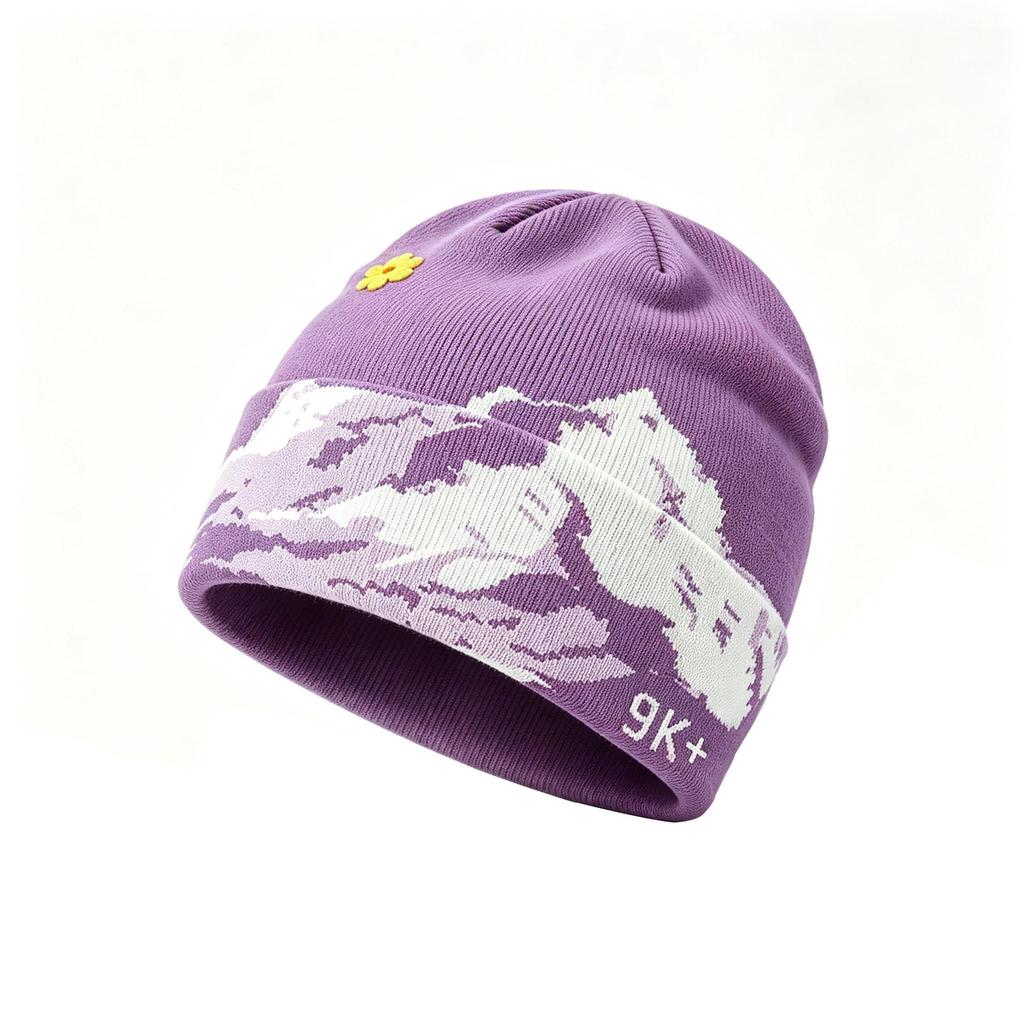 Outdoor Mountaineering Sports Cold Hat Leisure Travel Knitted Hat Autumn and Winter Warm Wool Hat Design Sense Trendy Hat Women