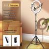 Multi-functional Floor Tripod with Phone Holder & Ring Light for Live Broadcasts and Photography