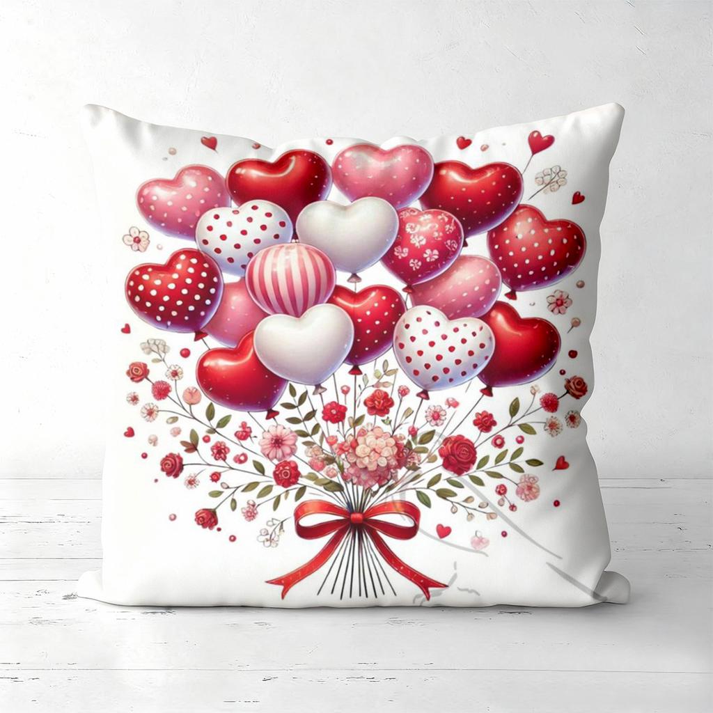 Heart Balloons Trucks Gift Boxes Cushion Covers Polyester pillowcase, sofa decorative cushion cov Headboard Pillow