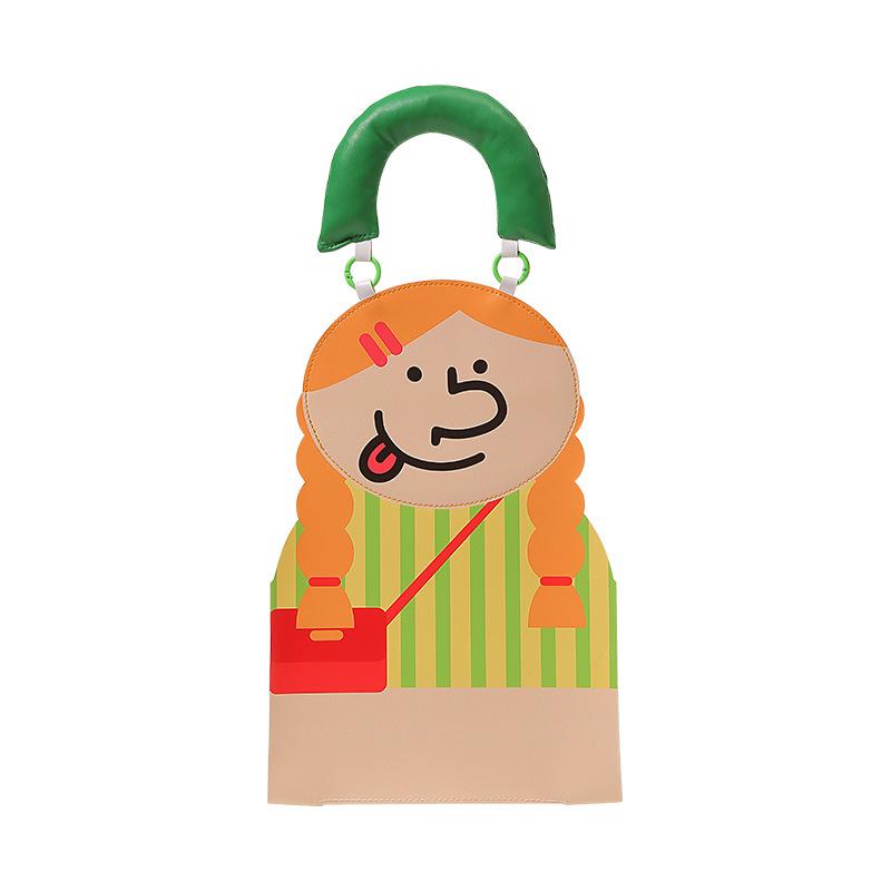 Cute Cartoon Monkey Car Tissue Holder PU Leather Hanging Tissue Box for Girls Auto Napkin Organizer