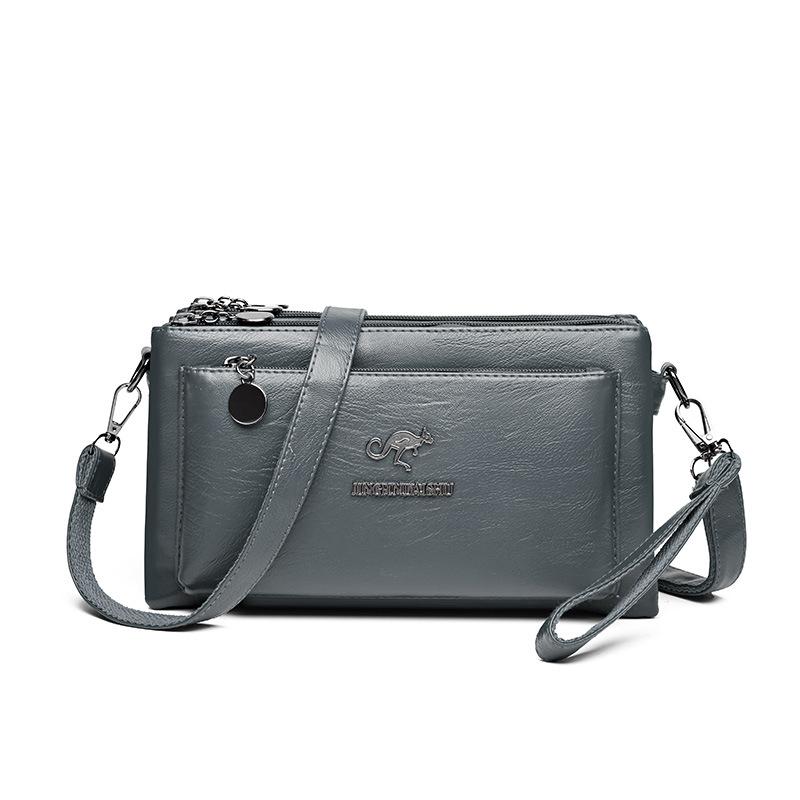 Damen-Mehrschichttasche, weiches Leder, Muttertasche, Umhängetasche für mittleres Alter, kleine Umhängetasche