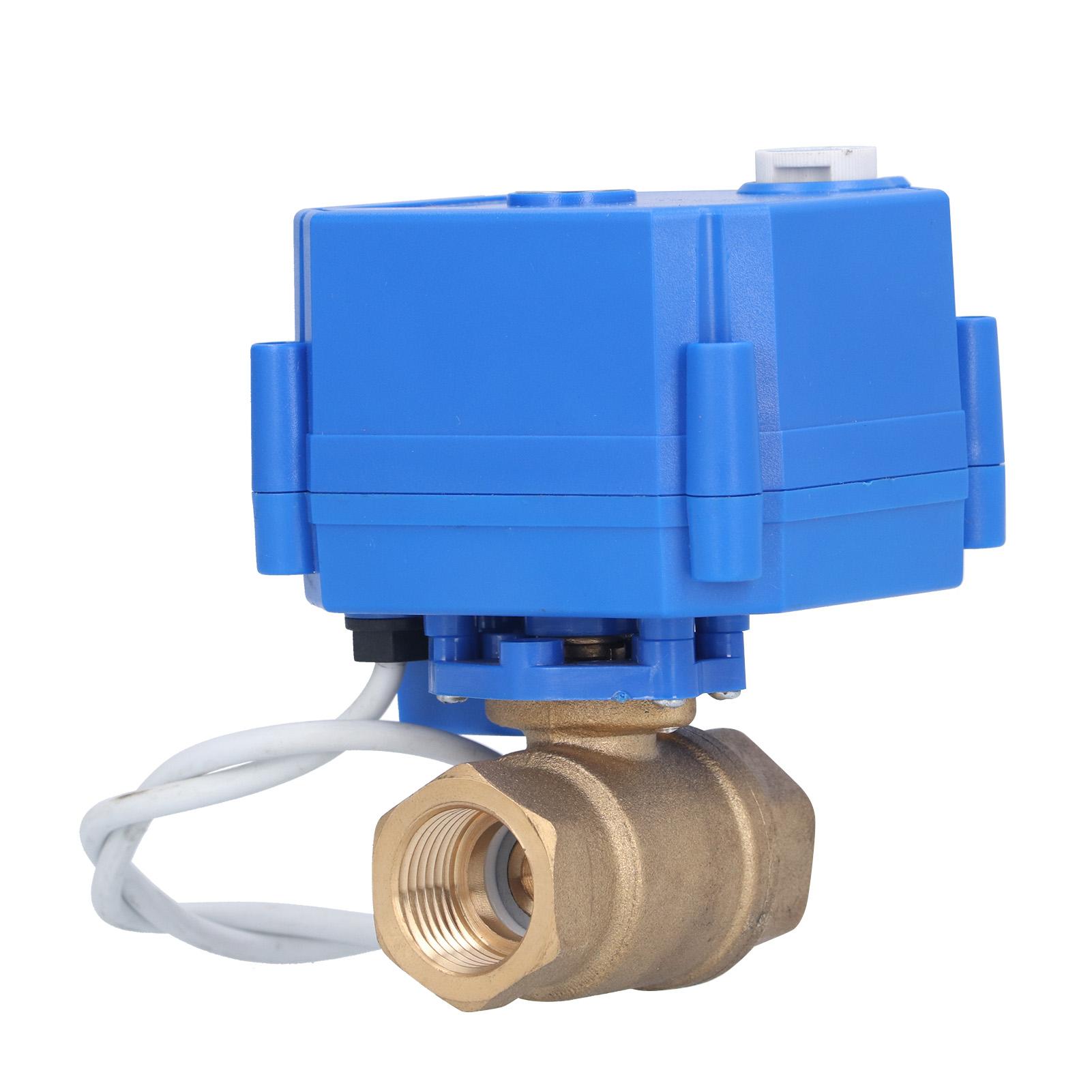 

Electric Ball Valve BSP Brass Motorized Mini DN15 1 2in DC12V 3 Wire Setup Accessory