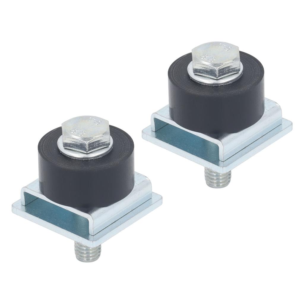 2Pcs Stainless Steel Trolley Roller Wheels Limit Assembly Positioning for 1‑5/8in Width Strut Channe