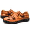 Men's Handmade Sandals Outdoor Sandals Summer Men's Genuine Leather Mesh Retro Casual Beach Sandals