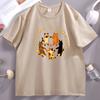 Dancing Cats TShirt Vintage Cat Lover Mom T Shirt Print Short Sleeve TShirts Casual Streetwear Summer Y2k Clothes Tops