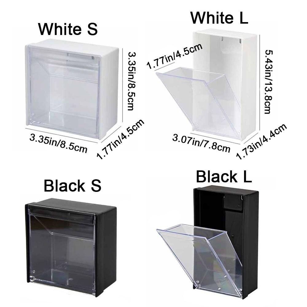 Square Mini Storage Box Space Saving Data Cable Storage Box Cotton Pad Holder  Bathroom