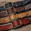 Genuine Leather Retro Distressed Wrinkled Belt Men's Genuine Leather Pin Buckle Top Layer Cowhide Korean Style Casual Belt