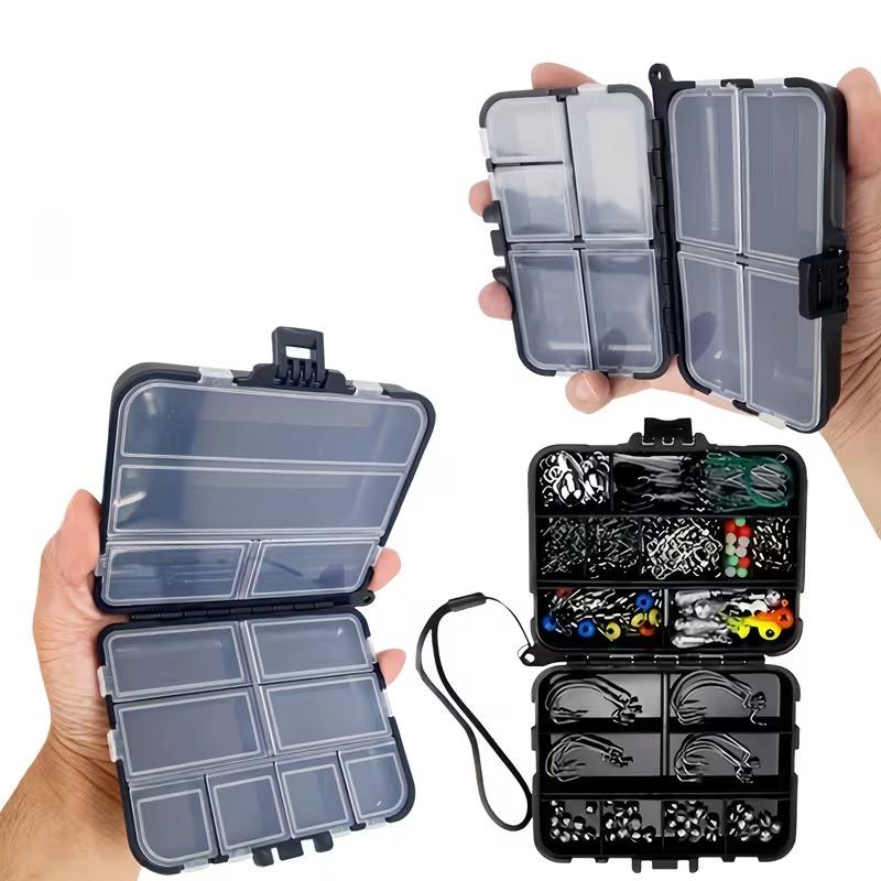 1-10PCS Dual-Sided Fishing Tackle Box Compartment Portable Bait and Hook Organizer Dividers for Lures Sinkers and Swivels