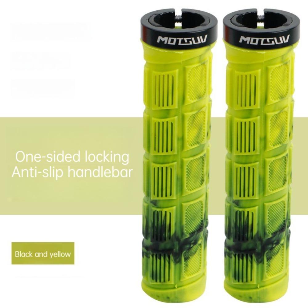 Non-Slip Rubber Bicycle Grips Aluminum Alloy Lockring Handle Bar Grips Cycling Accessories