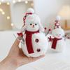 Plush Foam Snowman Figurine Christmas Desktop Decor Cute Doll Window Holiday Atmosphere