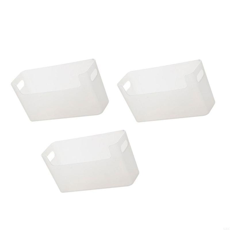 3Pcs Easy Install Hanging for Bathroom Multifunctional Storage Boxes for Renters Kitchen Accessories Holder X3UC