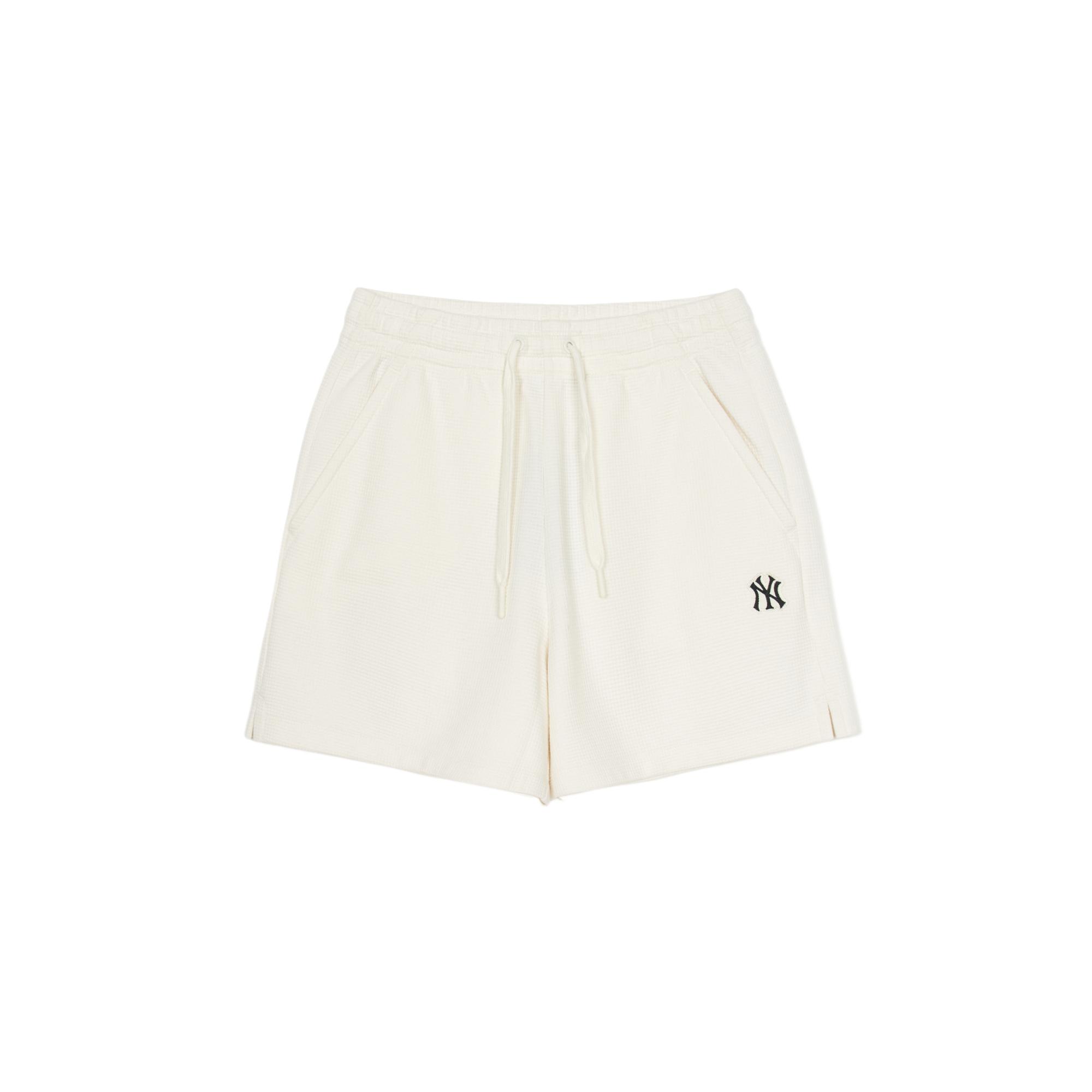 

New MLB Casual Shorts Women s Ecru 3FSPB0253-50CRS S