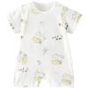 Tongtai Baby Short Sleeve Jacquard Romper