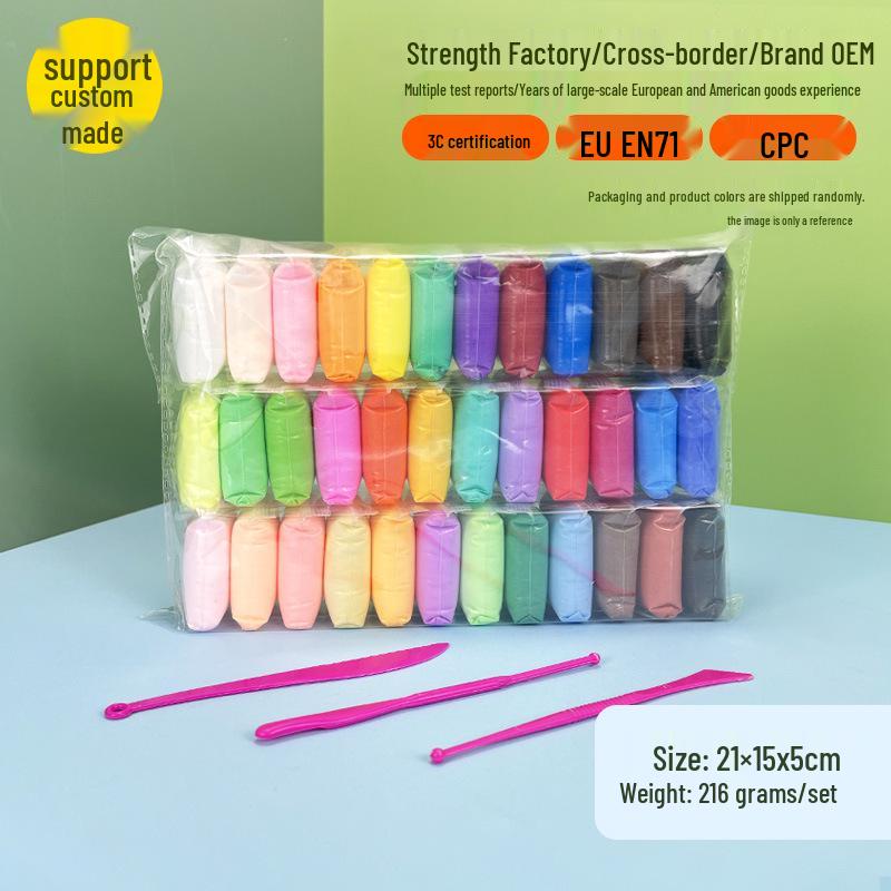 Super Light Non-Toxic Color Clay for Kids - DIY Space Clay Plasticine Set