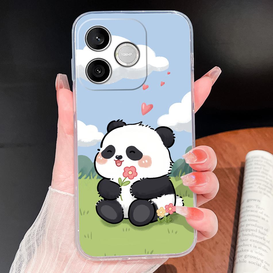 Phone Case For Honor 600 Lite 500 Smart 5G Cute Fish Bubble Phone Cover Soft Transparent Silicone Anti Slip Lightweight Funda