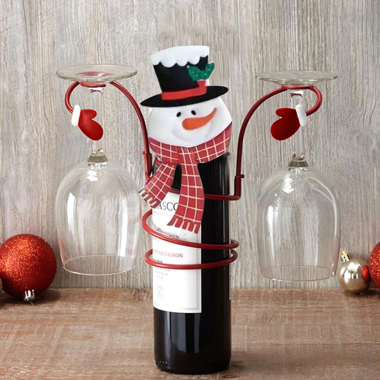Wine Bottle Holder Christmas Wine Rack Cute Wine Glass Holder Metal Wine Holder 1 Bottle Under Wine Racks For Wine Glasses