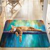 1PC Cute Dog Pattern Kitchen Rugs Non-Slip Home Door Mats Pop design Bathroom Rugs Bath Mat Carpet for Home Sink Laundry Decor