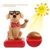 Solar Powered Swing Waving Dog Adorable Home Decor Car Accessories Table Ornament(#1)