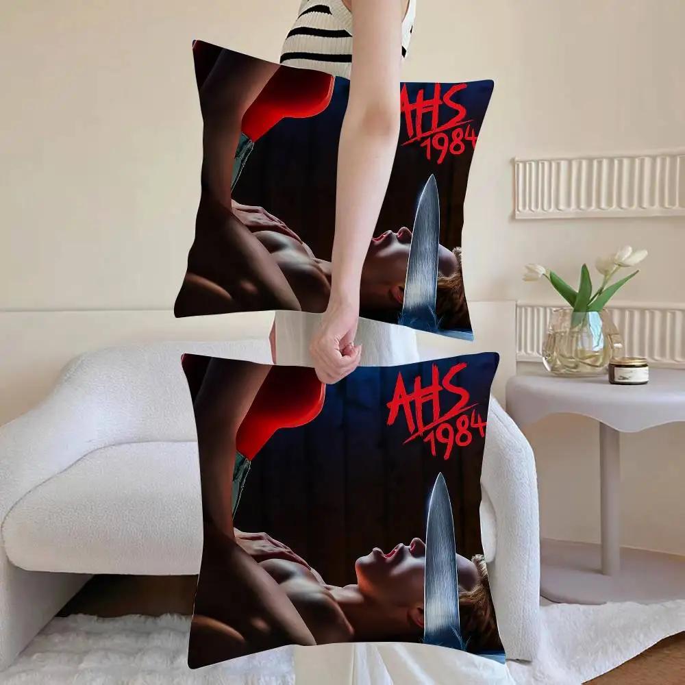 American Horror Story 1984 Pillow Case Sofa and Living Room Decorative Cushion Covers Dust-proof and Mite-proof Invisible Zipper