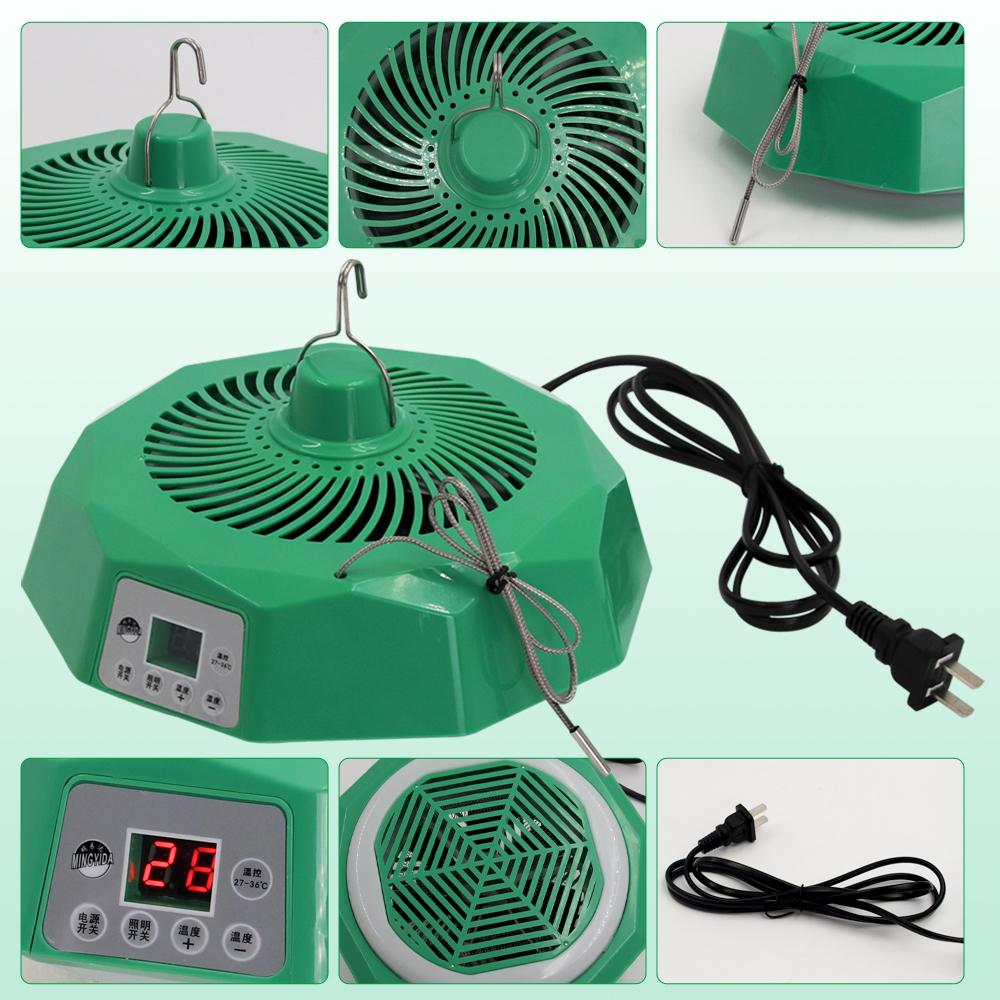 220V Intelligent Heating Lamp with Temperature Control Remote for Poultry Brooding Chicken Pets Farm Incubator