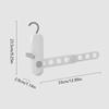 Outdoor Travel Portable Folding Clothes Hanger Portable Seven Hole Clothes Hanger Business Trip Hotel Clothes Hanger Divine Tool